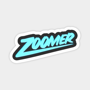 Zoomer Neon Blue Magnet