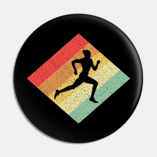 Retro Vintage 80s Running Gift For Runners Pin