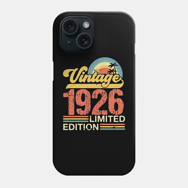 Retro vintage 1926 limited edition Phone Case by Crafty Pirate 