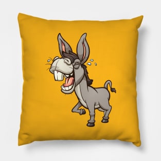 Laughing donkey Pillow