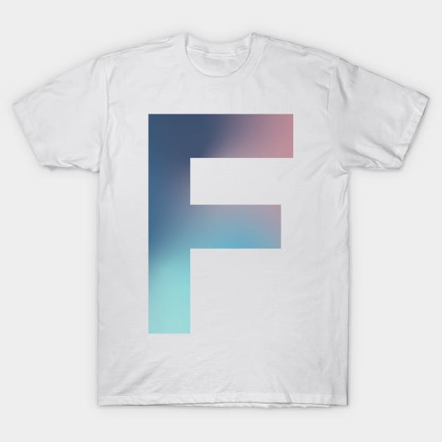 murialbezanson Gradient Letter W Initial Alphabet T-Shirt