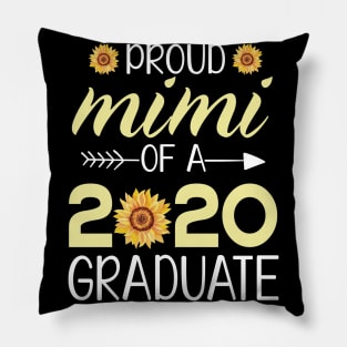 Sunflowers Proud Mimi Of A 2020 Graduate Senior Student Happy Class Of School Last Day Of School Pillow