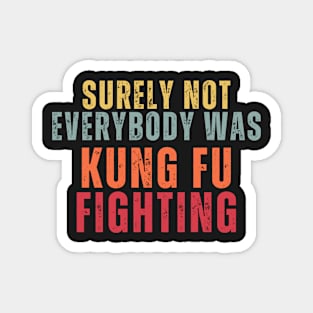 Sure Not Everybody Was Kung Fu Fighting Magnet