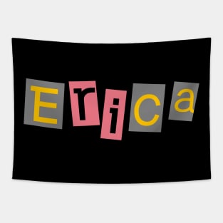 Erica, name, typography Tapestry