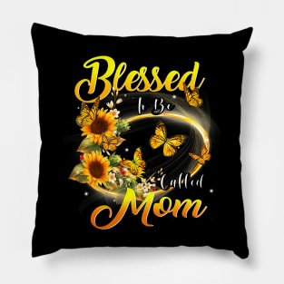 Blessed To Be Called Mom Sunflower Lovers Grandma Pillow