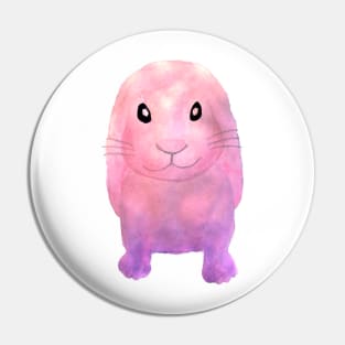 cute watercolor bunny sweet watercolour pink purple rabbit Pin