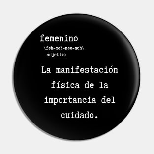 Femenino - definicion Pin