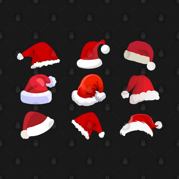 Santa Hats Collection: Get Into the Festive Spirit! Merry Christmas! by F-for-Fab