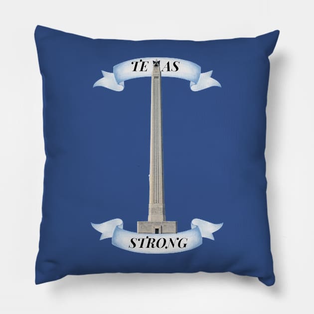 Texas Strong Pillow by Space City Nicoya