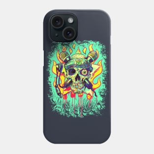 OLD SKOOL Skull ROCK Phone Case