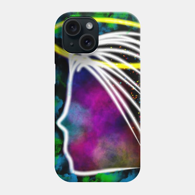 Mother Nature in a Colorful Abstract Design Phone Case by byjasonf