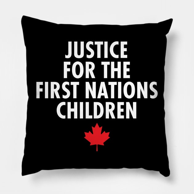 Justice for the FIRST NATIONS Children Pillow by baybayin