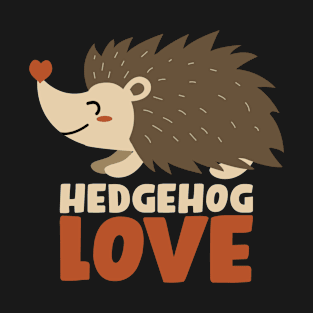 Hedgehog - Heart Love - neg T-Shirt