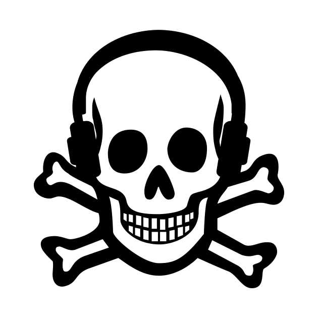 Big Podcast - Pirate Podcast Black (Small Design) by Big Podcast