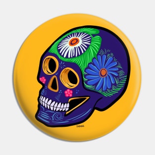 Calavera Tradicional Mexicana / Traditional Mexican skull by sirako Pin