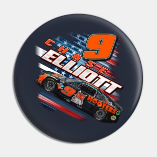 Chase Elliott Hooters Patriotic Pin