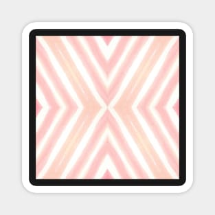 Pink Watercolor Diamond Tiles Magnet