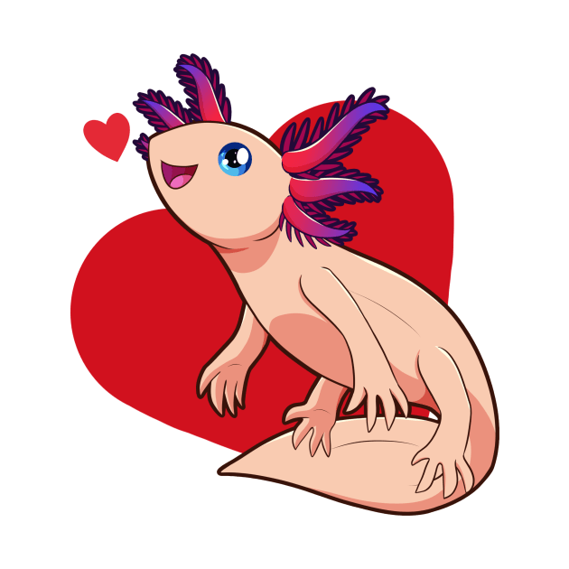 Lovely Axolotl by Scarlet Rose