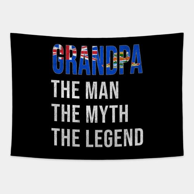 Grand Father Caymanian Grandpa The Man The Myth The Legend - Gift for Caymanian Dad With Roots From  Cayman Islands Tapestry by Country Flags