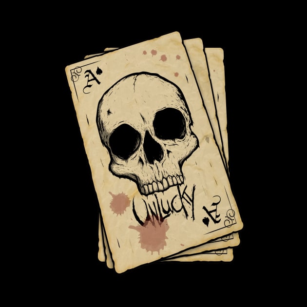 Unlucky Ace of Spades T-Shirt by UnluckyDevil