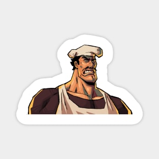 Manly Italian Chef Design Magnet