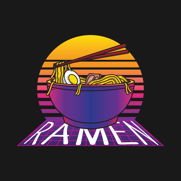 Discover 80's Retro and Vintage Ramen - Ramen - T-Shirt