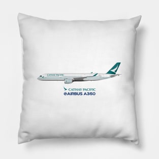 Illustration of Cathay Pacific Airbus A350 Pillow