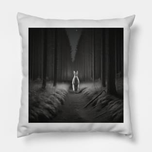 Follow The White Rabbit Pillow