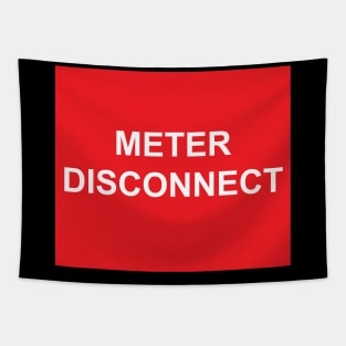 Electric Meter Disconnect Label Tapestry