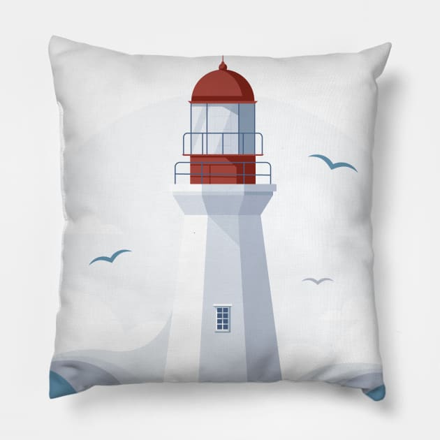 Lighthouse Pillow by lanaxxart