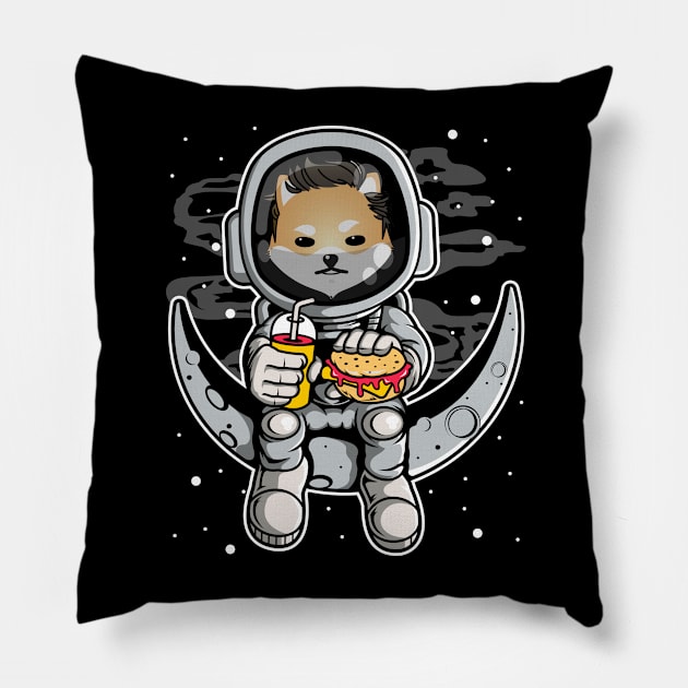 Astronaut Fastfood Dogelon Mars Coin To The Moon Crypto Token Cryptocurrency Wallet Birthday Gift For Men Women Kids Pillow by Thingking About