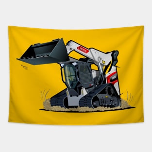 Cartoon skid steer Tapestry