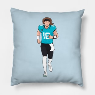 lawrence the number 16 Pillow