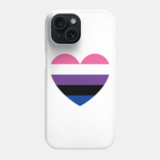 LGBT | Genderfluid Pride Flag Heart Phone Case