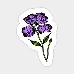 Purple Flower Magnet