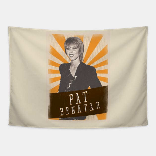 Vintage Aesthetic Pat Benatar 80s Tapestry by SkulRose