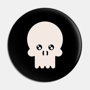 Skull Big Face Costume Funny Halloween Pin