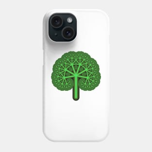 Green Fractal Tree Phone Case