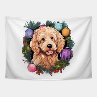 Groodle Christmas Tapestry