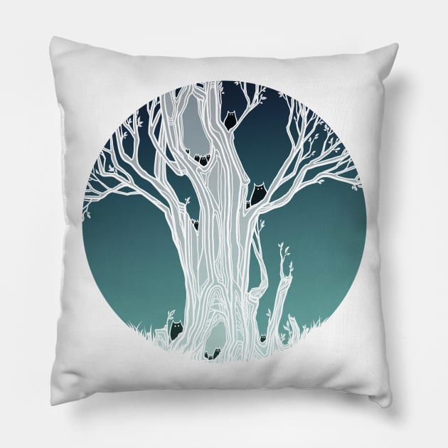 Day forest Pillow by maryallen138