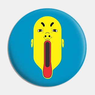 Yellow Face Open Mouth Pin