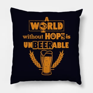 Funny Original Clever Beer Lover Drinking Oktoberfest Beer Slogan Typography Pillow