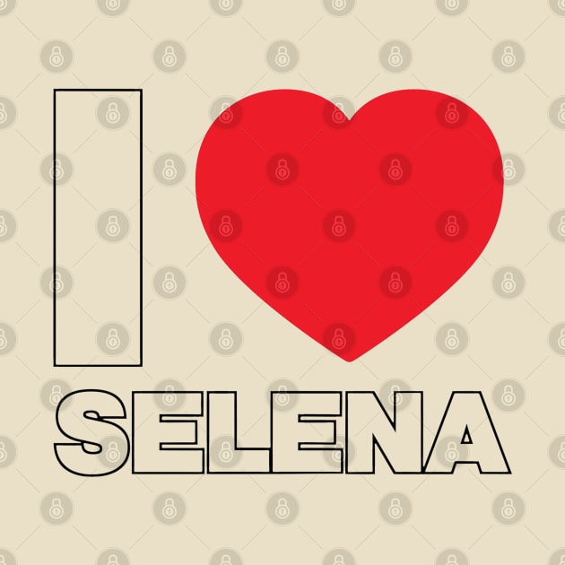 I Love Selena // Vintage Style Design by Indanafebry