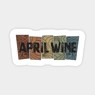 April Wine Retro Pattern Magnet