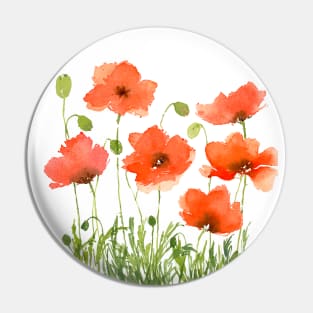 Poppies Pin