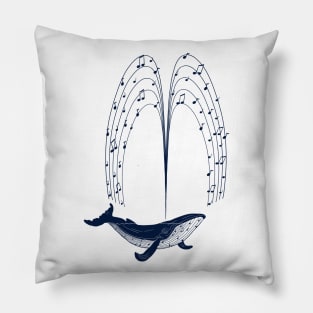 Musicient Whale Pillow