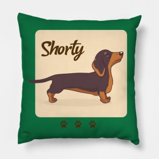 Dachshund Dog Design / Shorty / Cute Dachshund / Wiener Dog / Badger Dog Pillow