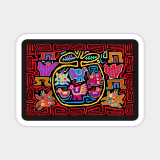 Panama Mola Chicken Play Mat Magnet