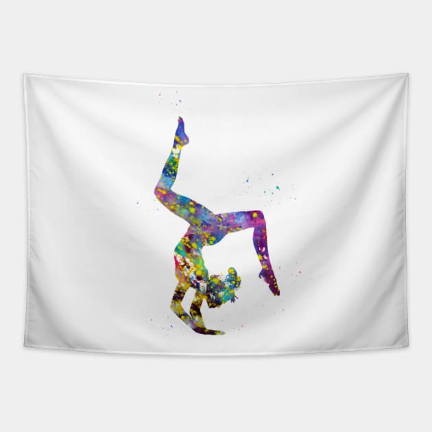 Gymnastics girl Tapestry by erzebeth