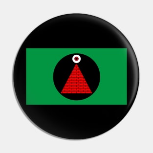 Mars Attacks Flag Pin